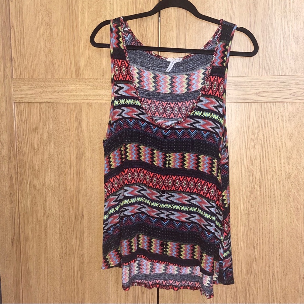 Multi Color Patterned Tank Top Kirra